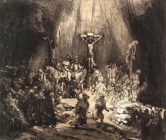 The Three Crosses, REMBRANDT Harmenszoon van Rijn